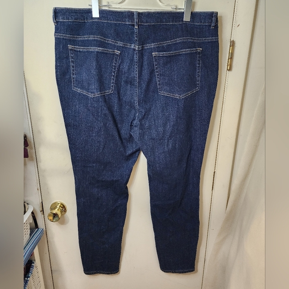 LOGO Blue Denim Jeans Plus Size 22W Tapered Leg - Picture 3 of 8